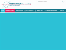 Tablet Screenshot of prescription2learn.org